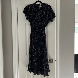 Floral wrap dress